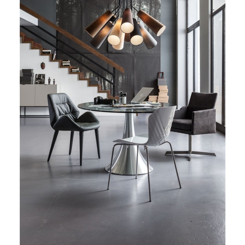Table Ovale Verre Grande Possibilita 180 cm Kare Design