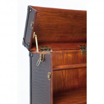 Bar-coffre Globetrotter croco 153cm Kare Design