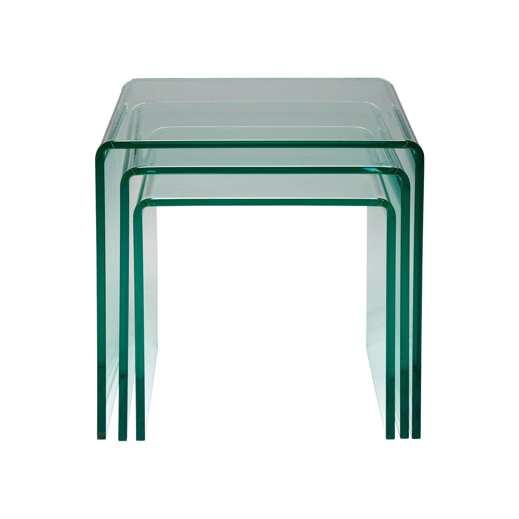 Tables d'appoint Clear Club Gigognes 3/set Kare Design 