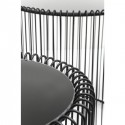 Tables d'appoint rondes Wire noires set de 2 Kare Design