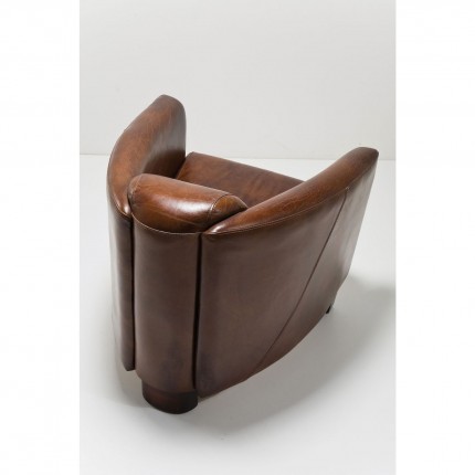 Fauteuil Cigar Lounge cuir vintage Kare Design