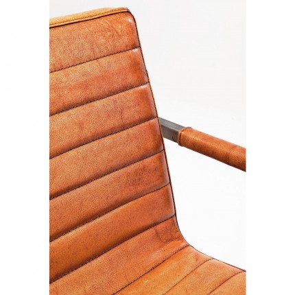 Chaise avec accoudoirs Cantilever Riffle Buffalo Marron Kare Design