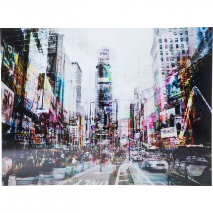 Tableau en Verre Times Square Move 120x160