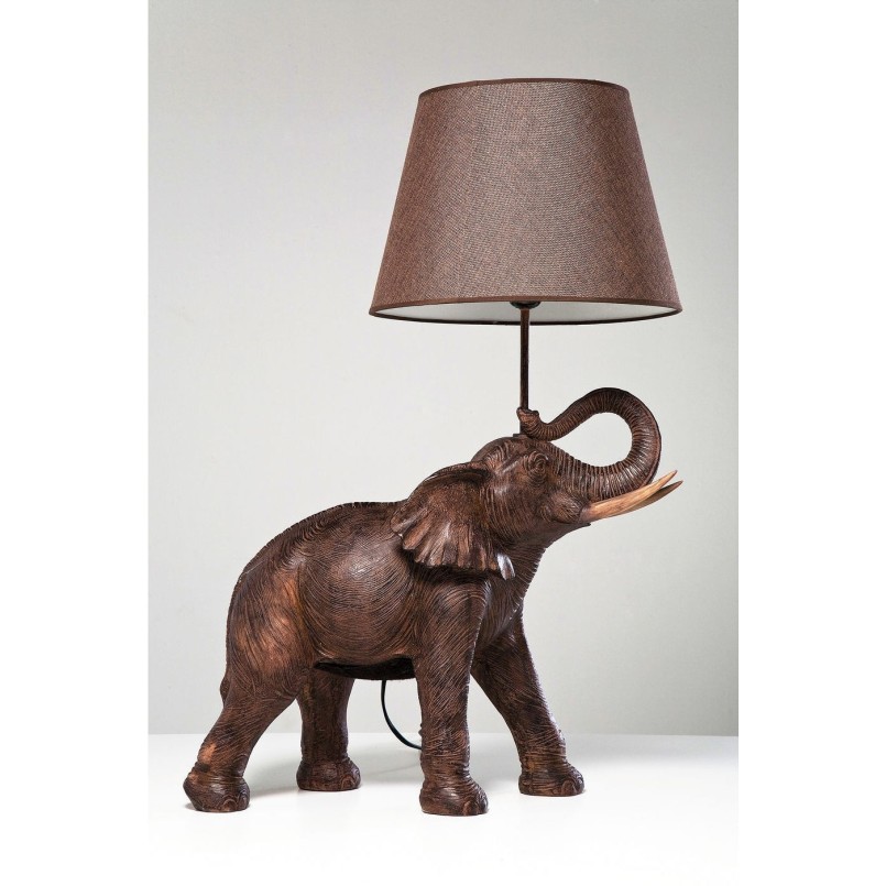 Lampe de table Éléphant marron Kare Design