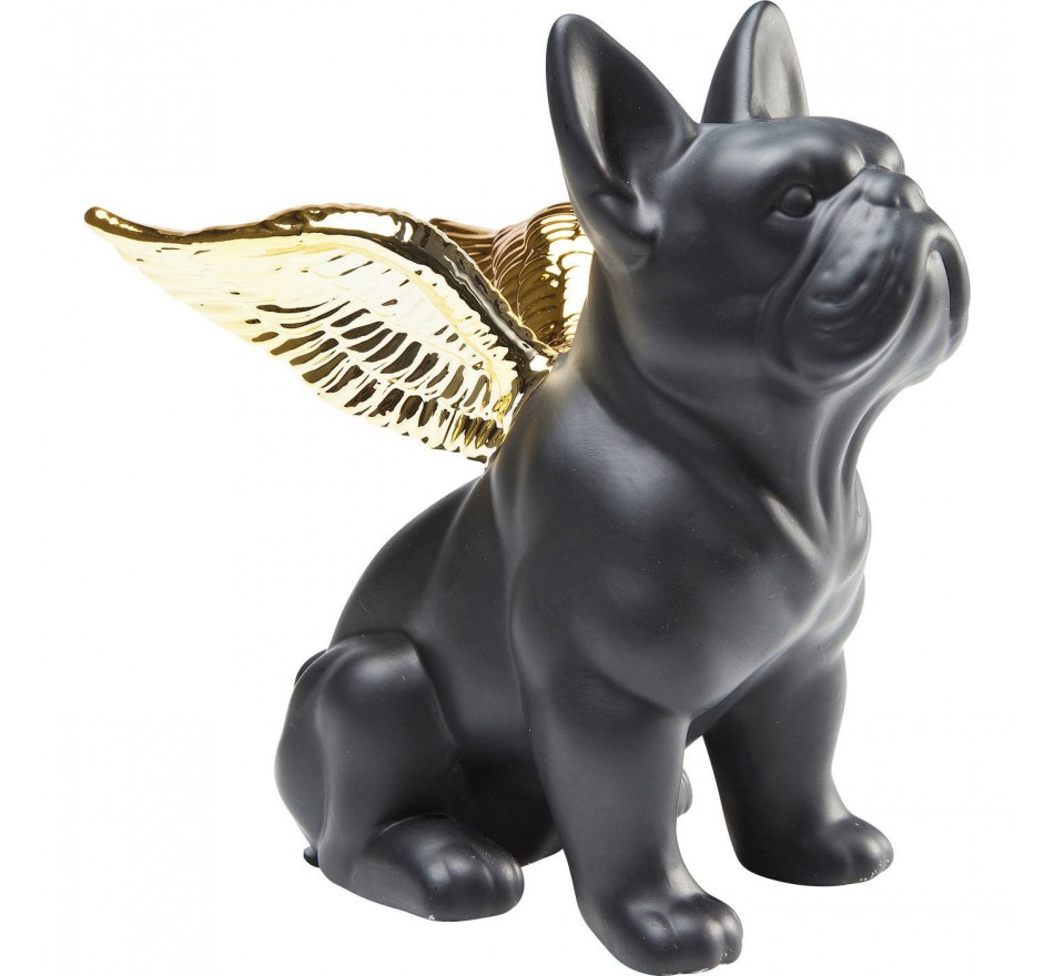 Deco Sitting Angel Dog doré Kare Design