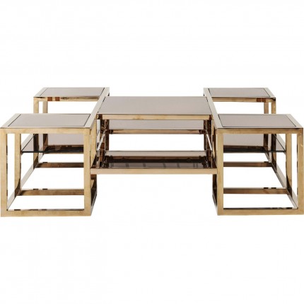 Table basse Steps or 120x120 cm Kare Design