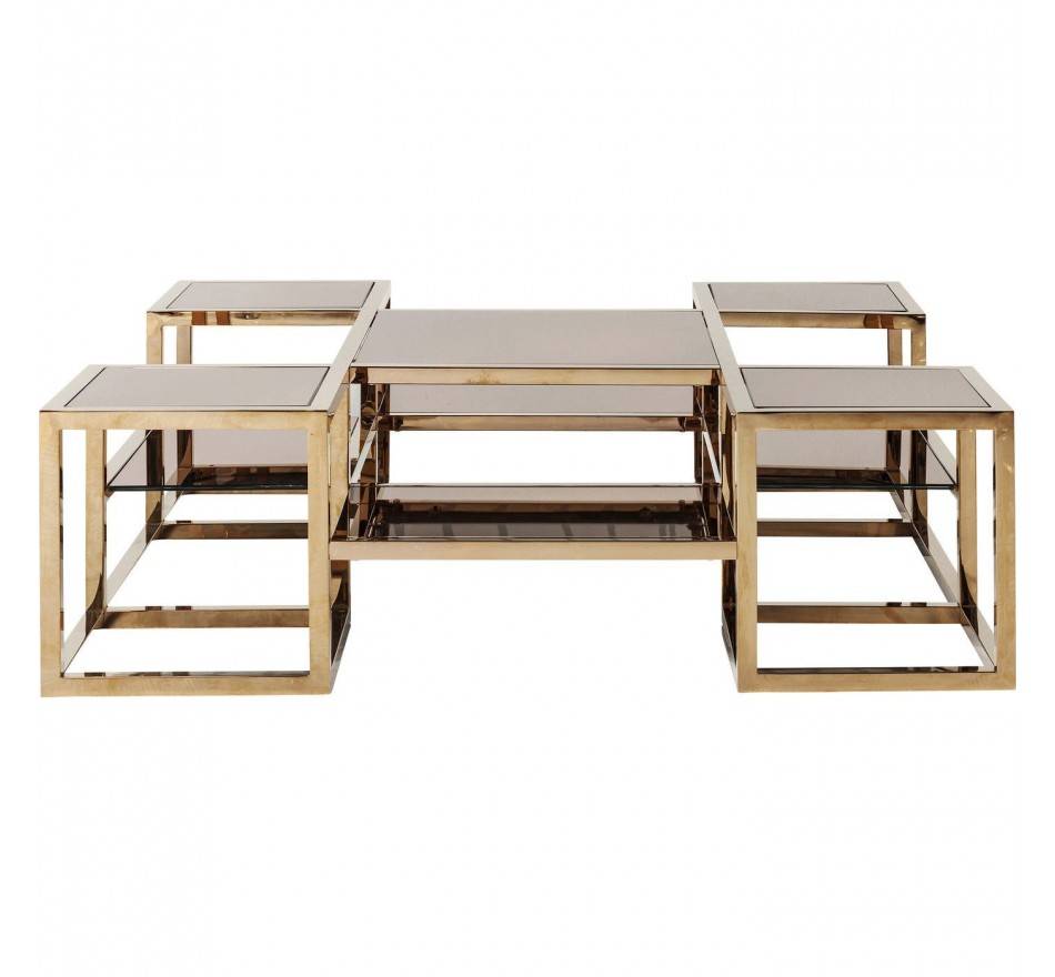 Table basse Steps or 120x120 cm Kare Design