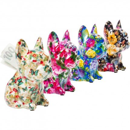 Tirelires Dog Fiore 12cm set de 4 Kare Design