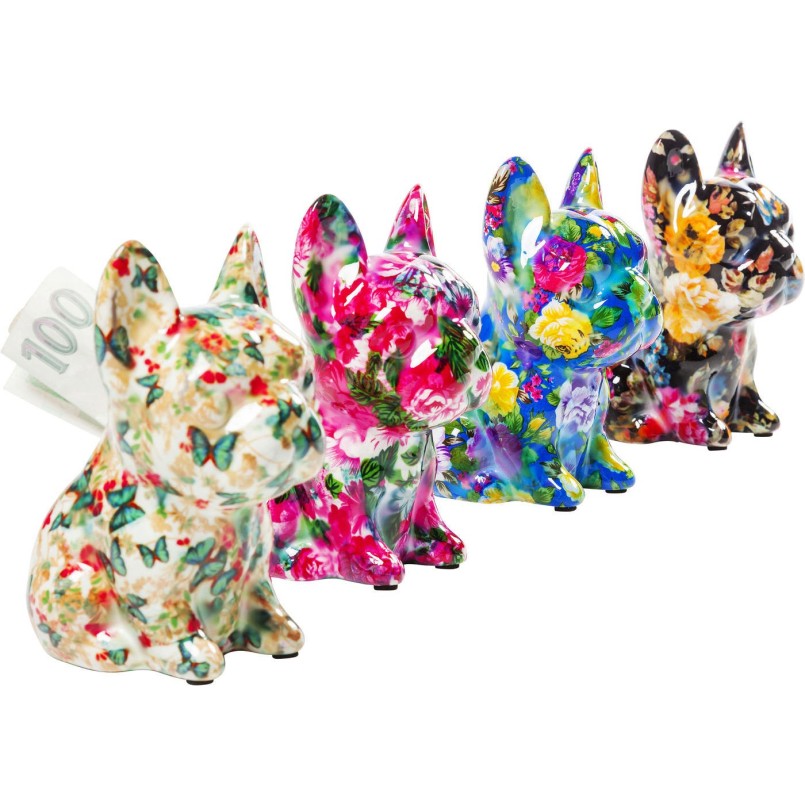Tirelire Dog Fiore 12cm Kare Design