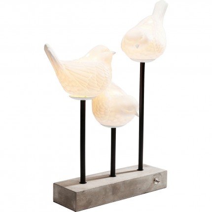 Lampe oiseaux porcelaine Kare Design