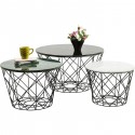 Tables basses East rond 3/set Kare Design