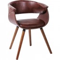 Chaise avec accoudoirs Monaco nougat Kare Design