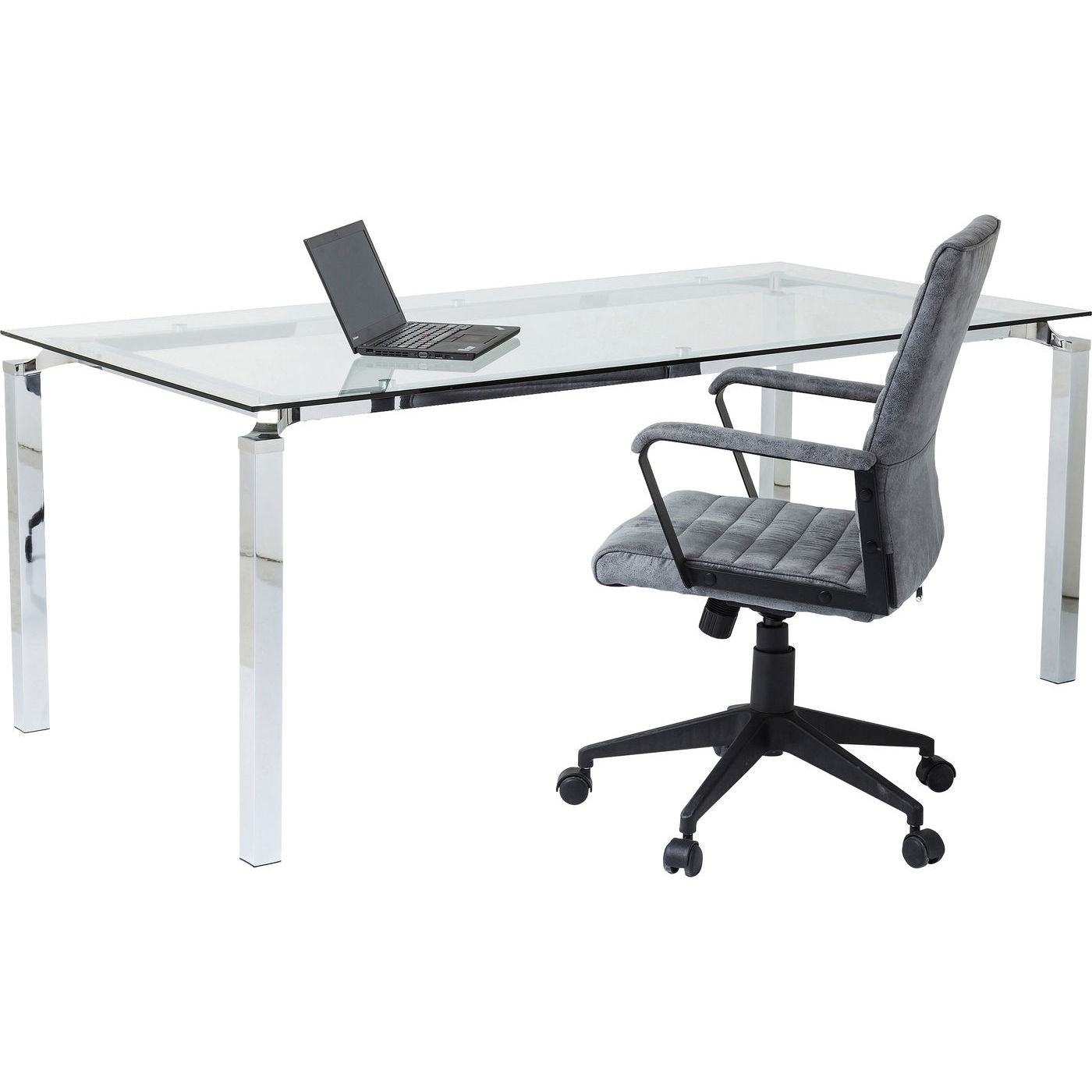 Bureau en verre Lorenco 180x90cm Kare Design
