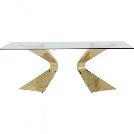 Table Gloria Gold 200x100cm Kare Design Table Gloria Gold 200x100cm Kare Design