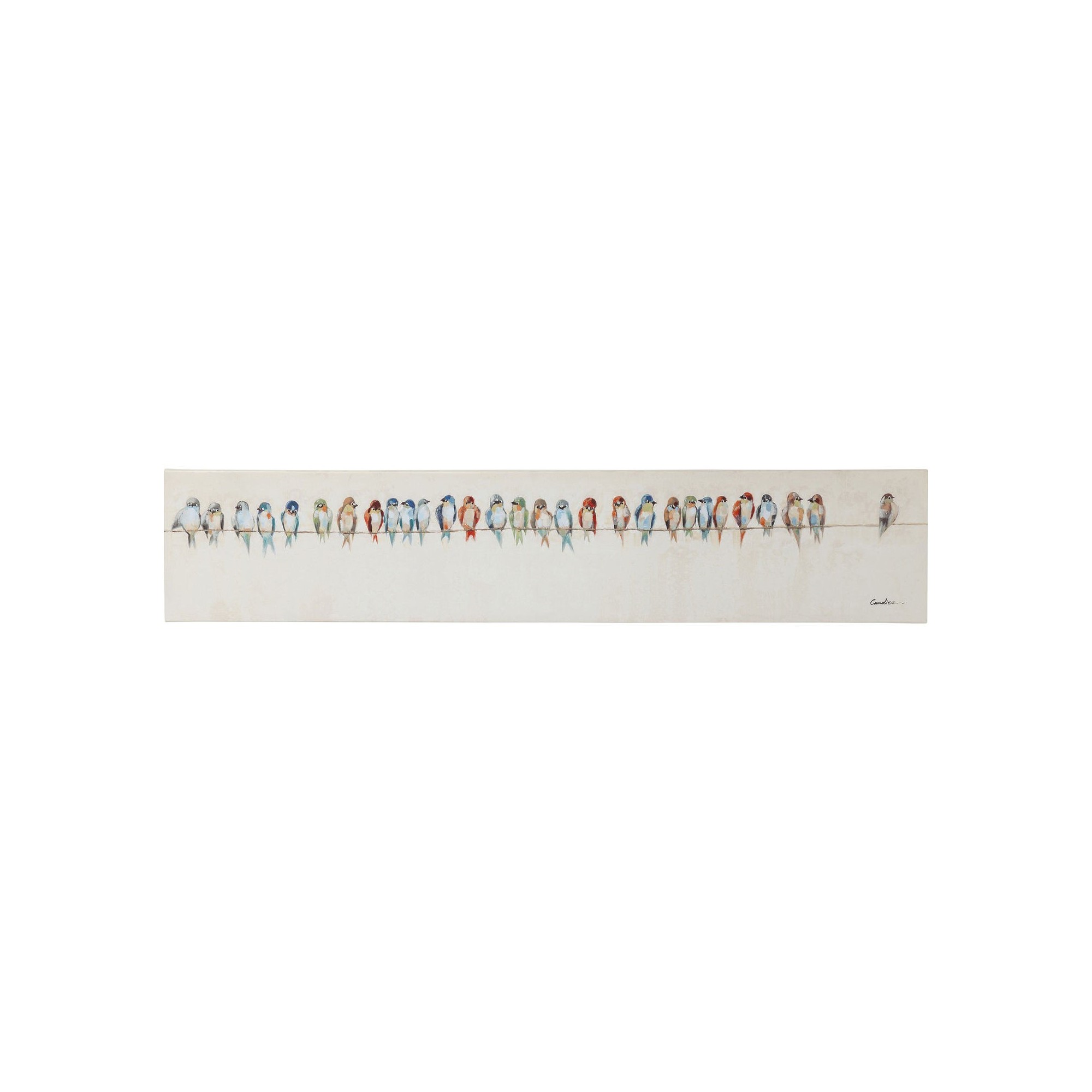 Tableau Touched oiseaux 150x30 cm Kare Design
