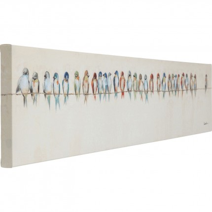 Tableau Touched oiseaux 150x30 cm Kare Design