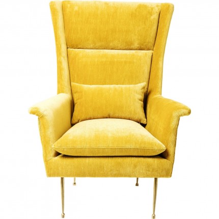 Fauteuil Vegas Forever jaune Kare Design Fauteuil Vegas Forever jaune Kare Design