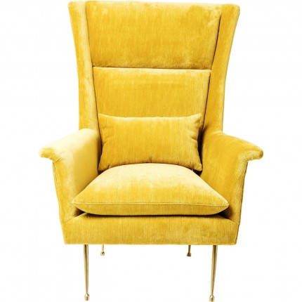 Fauteuil Vegas Forever jaune Kare Design