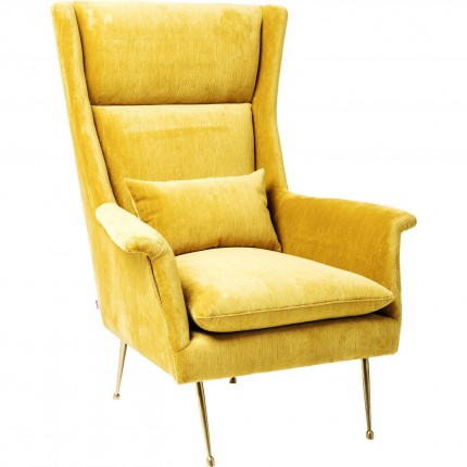 Fauteuil Vegas Forever jaune Kare Design