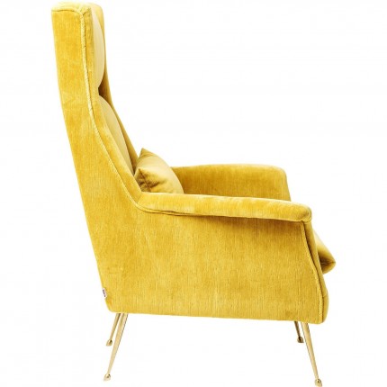 Fauteuil Vegas Forever jaune Kare Design