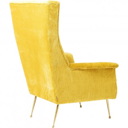 Fauteuil Vegas Forever jaune Kare Design