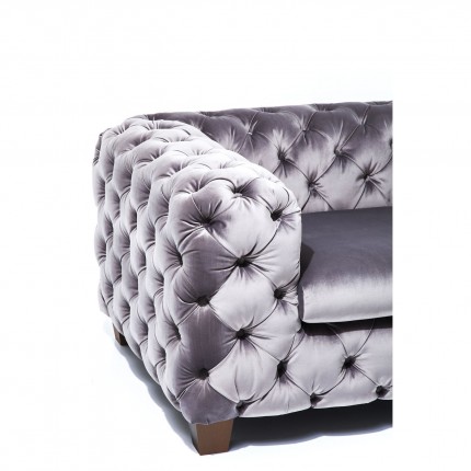 Fauteuil Desire velours gris Kare Design