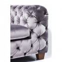 Fauteuil Desire Velvet Gris Kare Design