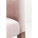 Chaise avec accoudoirs Mode Velvet rose Kare Design