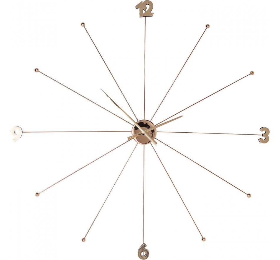 Horloge Umbrella Or rose Kare Design