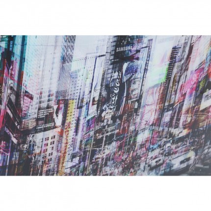 Tableau en Verre Times Square Move 120x160