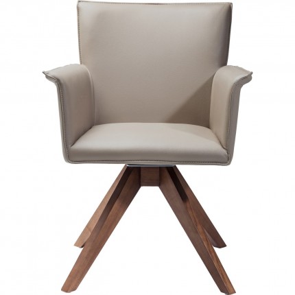 Chaise avec accoudoirs pivotante Foxy Kare Design