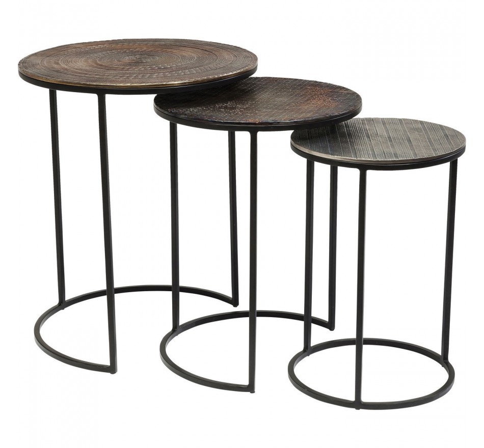 Tables d'appoint Electra 3/set Kare Design