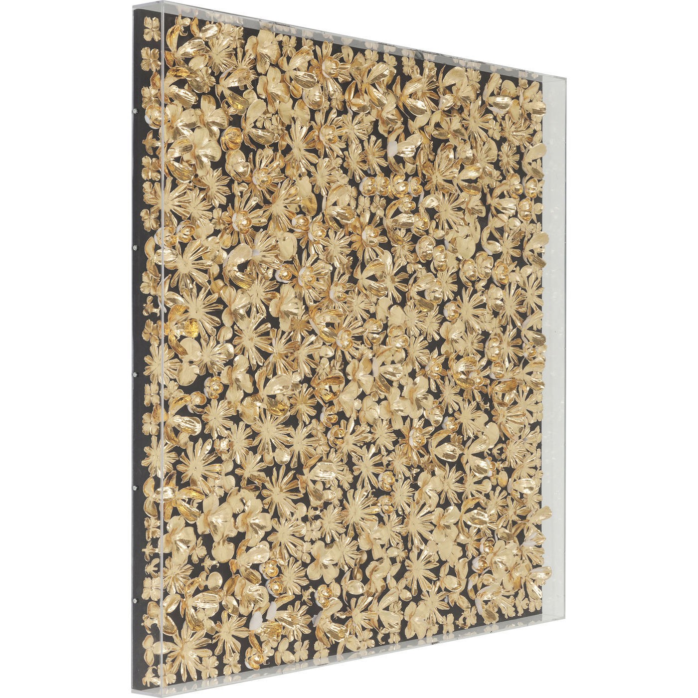 Tableau Gold Flower 120x120cm Kare Design