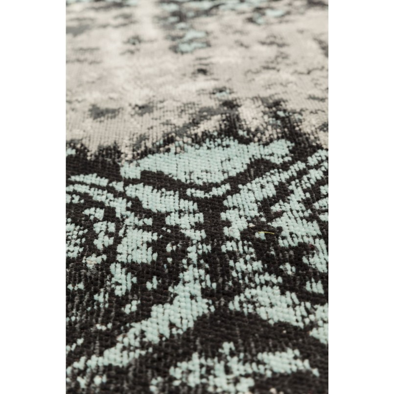 Carpet Kelim Ornament Turquoise 240x170cm Kare Design