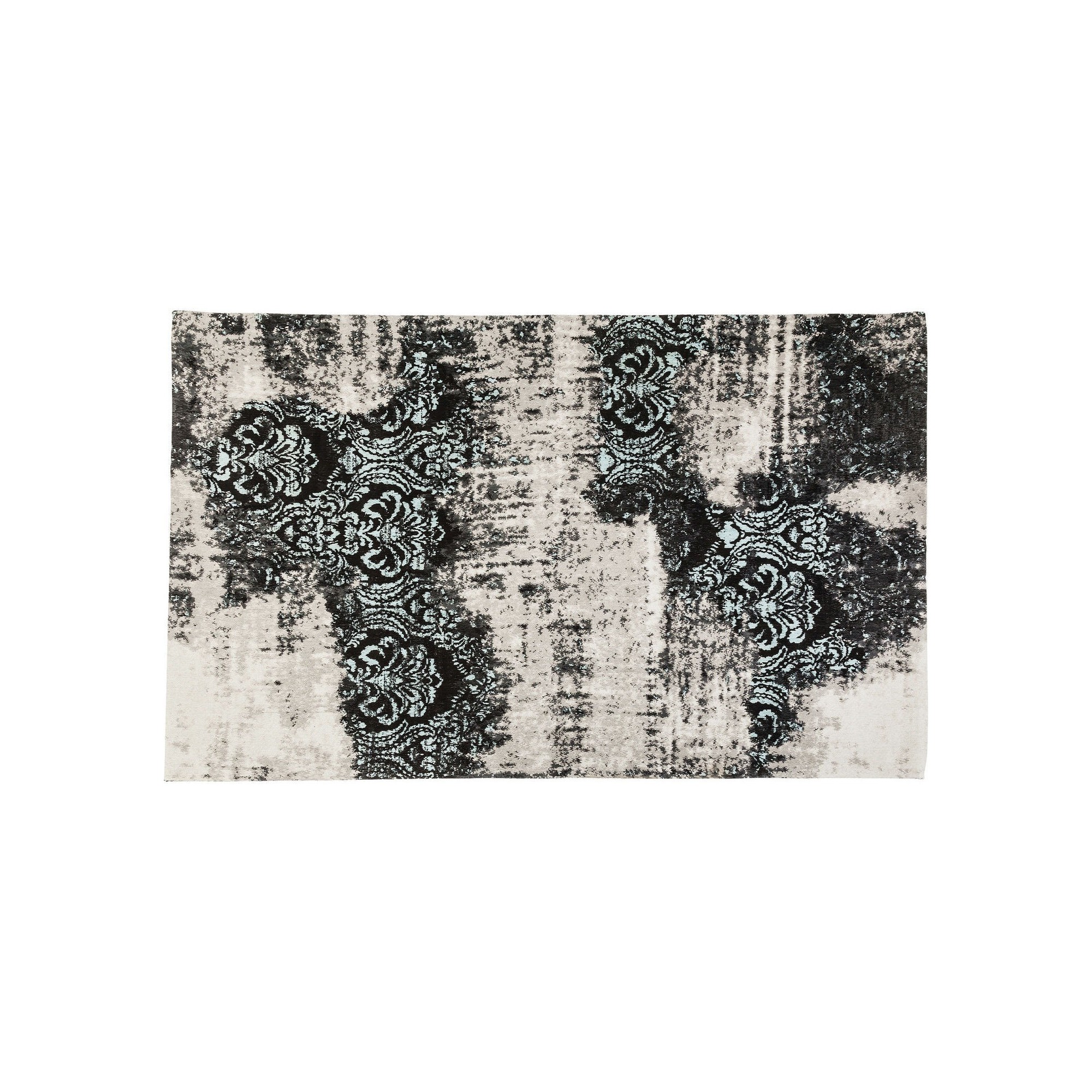 Carpet Kelim Ornament Turquoise 240x170cm Kare Design