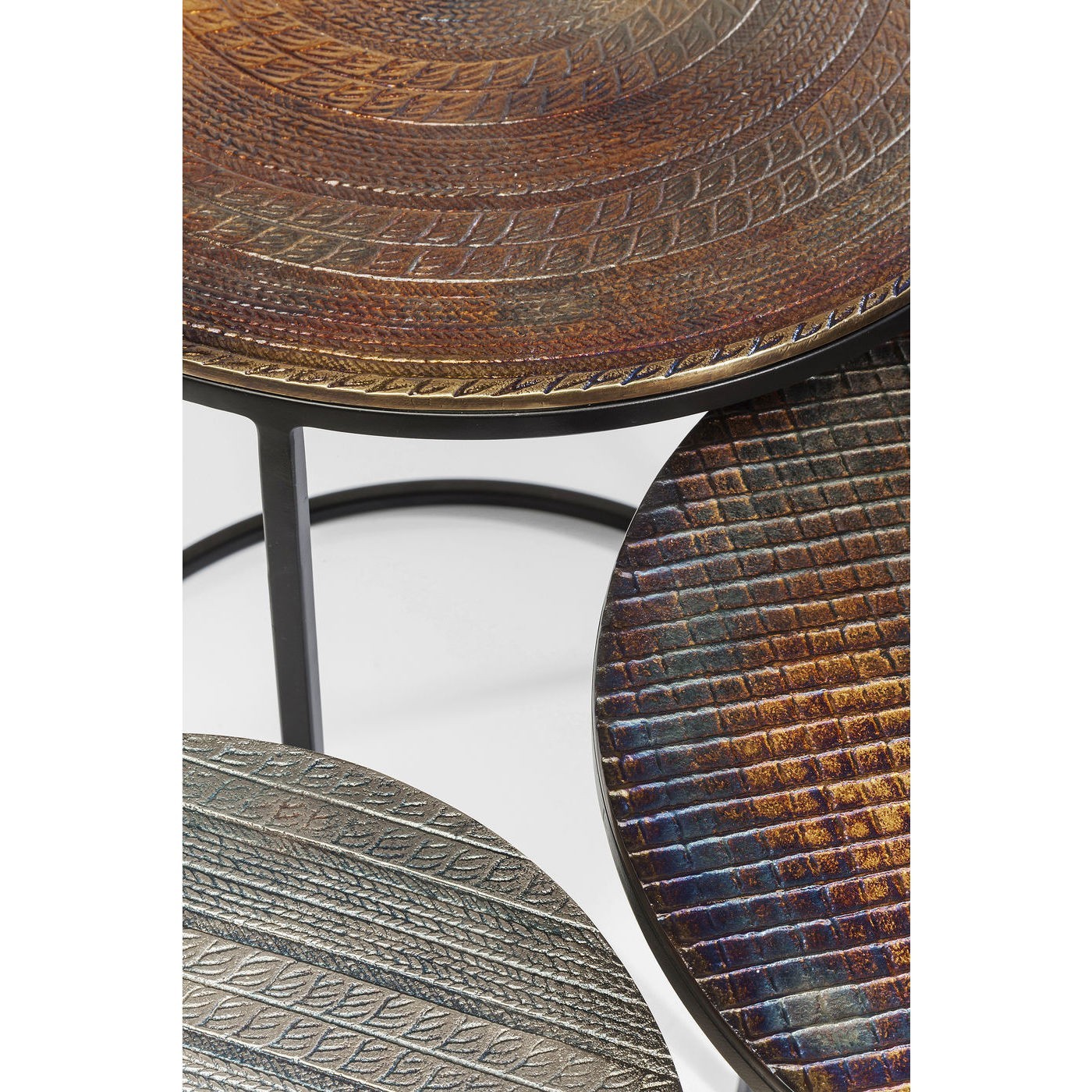 Tables d'appoint Electra set de 3 Kare Design
