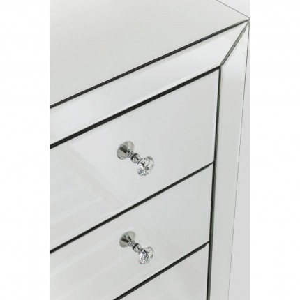 Commode Luxury argent 3 tiroirs Kare Design