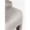 Chaise avec accoudoirs Prince velours gris Kare Design