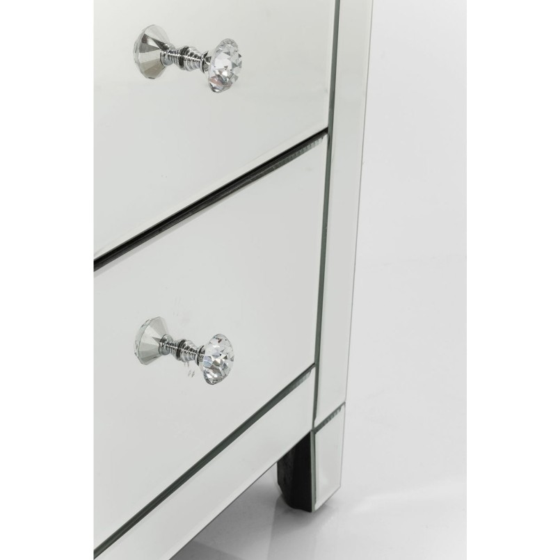 Chiffonnier Luxury argent 5 tiroirs Kare Design