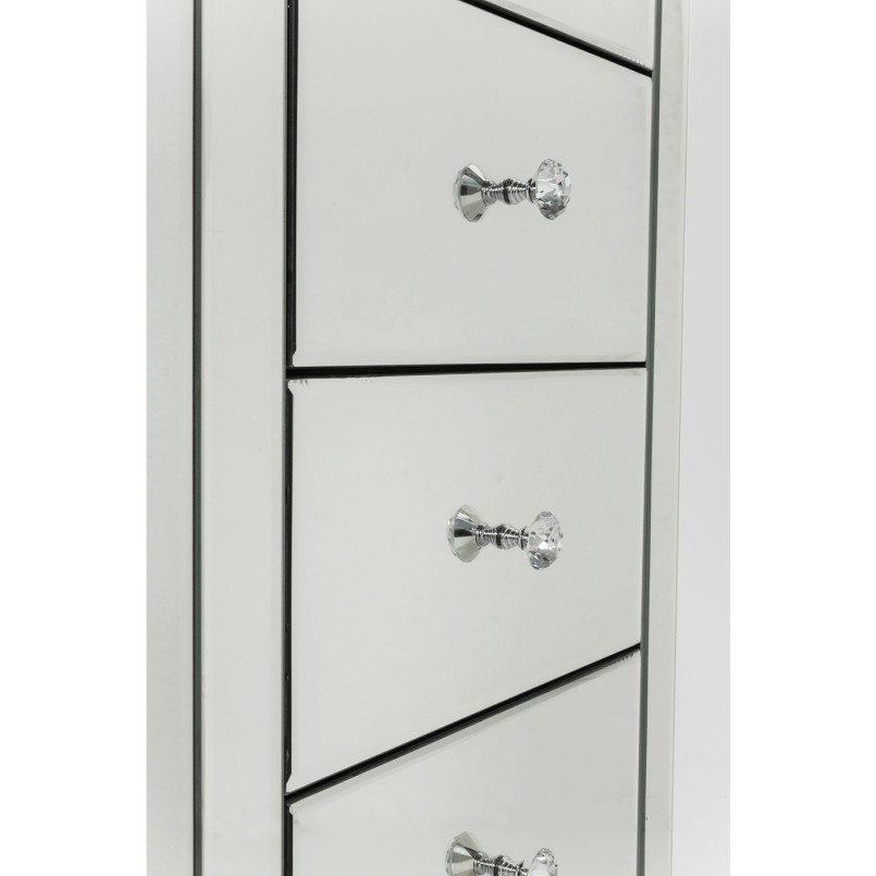 Chiffonnier Luxury argent 5 tiroirs Kare Design