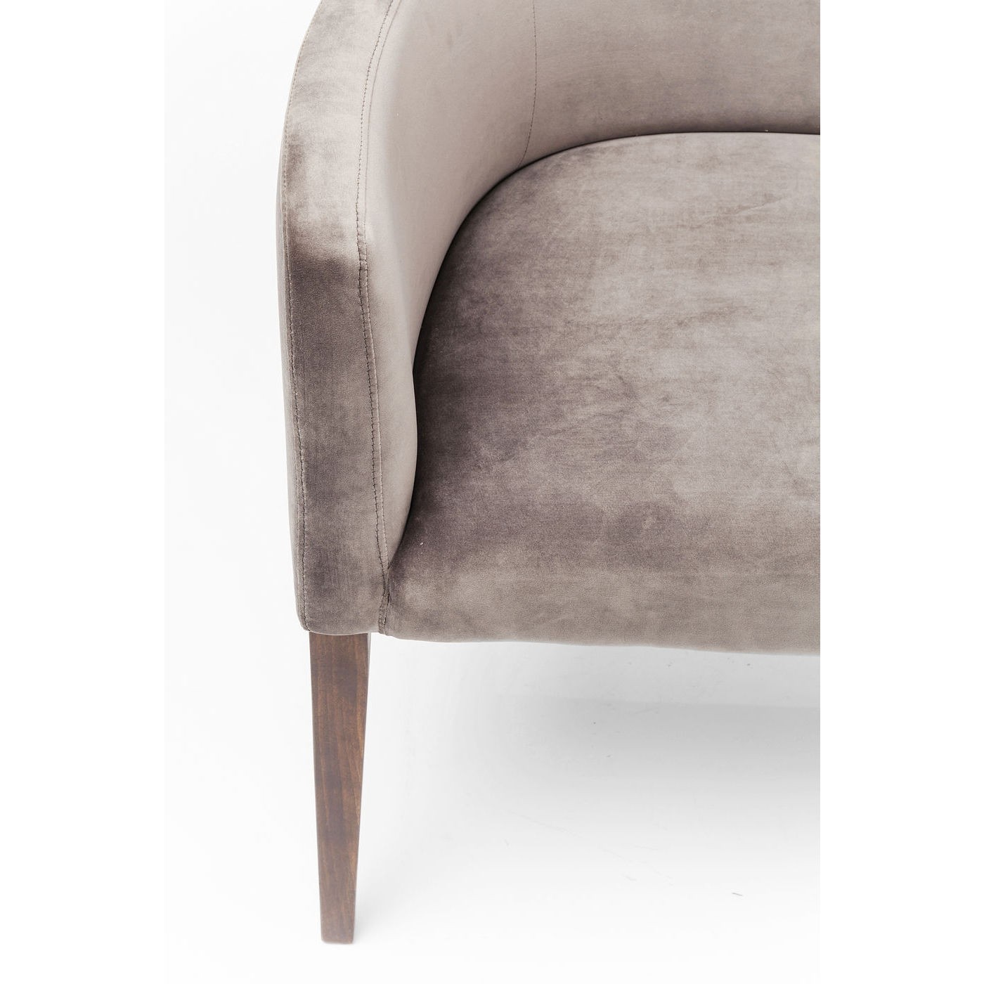 Banquette Mode velours gris Kare Design