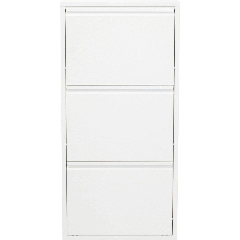 Casier à Chaussure Caruso Blanc 3 Tiroirs Kare Design