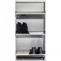 Casier à Chaussure Caruso Alu 3 Tiroirs Kare Design