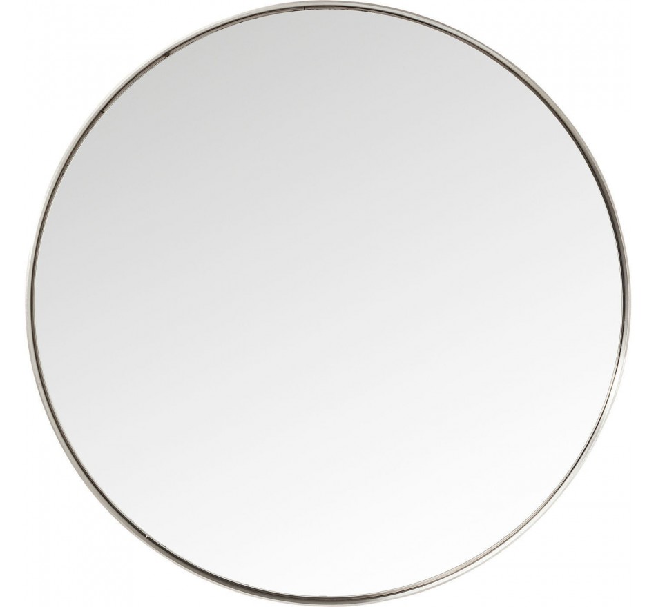 Miroir Curve rond inox 100cm Kare Design