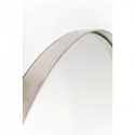 Miroir Curve rond inox 100cm Kare Design