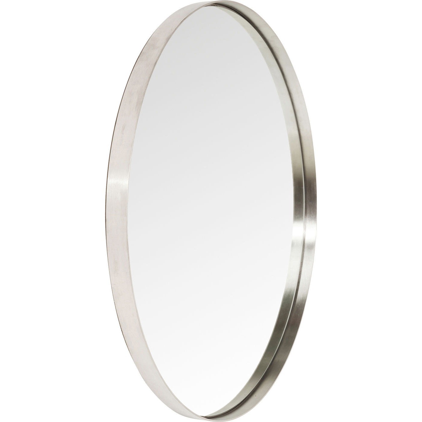 Miroir Curve rond inox 100cm Kare Design