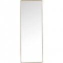 Miroir Curve rectangulaire laiton 200x70cm Kare Design