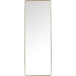 Mirror Curve Rectangular Brass 200x70cm Kare Design
