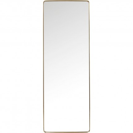 Miroir Curve rectangulaire laiton 200x70cm Kare Design