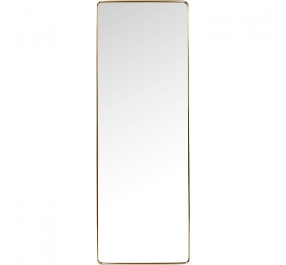 Miroir Curve rectangulaire laiton 200x70cm Kare Design